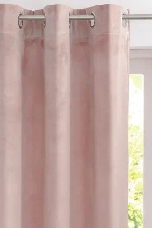 Acheter Direct Rideau velours 'Elena' rose tendre